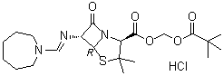 结构式 CAS# 32887-03-9, 盐酸匹美西林