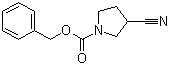 structure of CAS# 329012-80-8, (R)-1-N-Cbz-3-cyanopyrrolidine;3-Cyano-1-pyrrolidinecarboxylic acid phenylmethyl ester