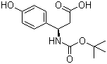 structure of CAS# 329013-12-9, Boc-(R)-3-Amino-3-(4-hydroxyphenyl)propionic acid;(R)-N-(tert-Butoxycarbonyl)-3-amino-3-(4-hydroxyphenyl)propionic acid