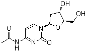 结构式 CAS# 32909-05-0, N4-乙酰基-2'-脱氧胞苷