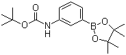 structure of CAS# 330793-09-4, 3-(Boc-amino)benzeneboronic acid pinacol ester;3-(N-Boc-amino)phenylboronic acid pinacol ester; 3-(tert-Butoxycarbonylamino)phenylboronic acid pinacol ester