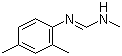 结构式 CAS# 33089-74-6, N'-(2,4-二甲基苯基)-N-甲基亚胺甲酰胺