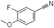 3-Fluoro-4-methoxybenzonitrile molecular structure (CAS 331-62-4)