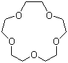 structure of CAS# 33100-27-5, 15-Crown-5;1,4,7,10,13-Pentaoxacyclopentadecane; Lead ionophore V