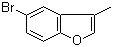 structure of CAS# 33118-85-3, 5-Bromo-3-methylbenzofuran;5-Bromo-3-methyl-1-benzofuran