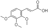 结构式 CAS# 33130-03-9, 2,3,4-三甲氧基肉桂酸