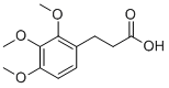 structure of CAS# 33130-04-0, 3-(2,3,4-Trimethoxyphenyl)propanoic acid;2,3,4-Trimethoxybenzenepropanoic acid