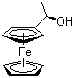 structure of CAS# 33136-66-2, (+)-1-Ferrocenylethanol;(1S)-(+)-1-Hydroxyethylferrocene; (S)-(1-Hydroxyethyl)ferrocene; (S)-1-Ferrocenylethanol