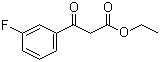 Ethyl (3-fluorobenzoyl)acetate molecular structure (CAS 33166-77-7)
