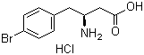 structure of CAS# 331763-71-4, (S)-3-Amino-4-(4-bromophenyl)butyric acid hydrochloride;(betaS)-beta-Amino-4-bromobenzenebutanoic acid hydrochloride