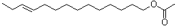 结构式 CAS# 33189-72-9, (E)-11-十四碳烯-1-醇乙酸酯