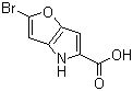 结构式 CAS# 332099-11-3, 2-溴-4H-呋喃并[3,2-b]吡咯-5-羧酸