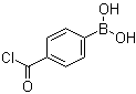 结构式 CAS# 332154-57-1, 4-氯甲酰基苯硼酸