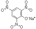 结构式 CAS# 3324-58-1, 苦味酸钠