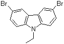 结构式 CAS# 33255-13-9, 3,6-二溴-9-乙基咔唑