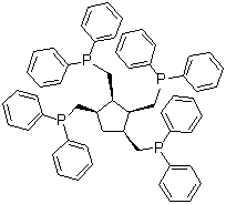 结构式 CAS# 333380-86-2, 全顺式-1,2,3,4-四[(二苯基膦基)甲基]环戊烷