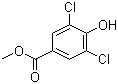 结构式 CAS# 3337-59-5, 3,5-二氯-4-羟基苯甲酸甲酯