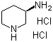 structure of CAS# 334618-23-4, (R)-3-Aminopiperidine dihydrochloride;(R)-(-)-3-Aminopiperidine dihydrochloride; (R)-3-Piperidinamine dihydrochloride