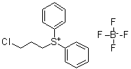 结构式 CAS# 33462-80-5, (3-氯丙基)二苯基锍四氟硼酸盐