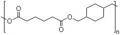 结构式 CAS# 33478-30-7, 聚(1,4-环己烷二甲醇己二酸酯); 己二酸与 1,4-二(羟甲基)环己烷的聚合物
