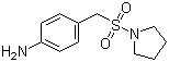 structure of CAS# 334981-10-1, N-[(4-Aminophenyl)-methylsulfonyl]pyryolidine;4-[(1-Pyrrolidinylsulfonyl)methyl]-benzenamine; 1-[[(4-Aminophenyl)methyl]sulfonyl]-pyrrolidine