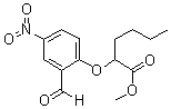 结构式 CAS# 335153-23-6, 2-(2'-甲酰基-4'-硝基苯氧基)己酸甲酯