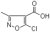 5-Chloro-3-methyl-4-isoxazolecarboxylic acid molecular structure (CAS 3356-99-8)