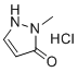 structure of CAS# 33641-16-6, 1-Methyl-1H-pyrazol-5-ol hydrochloride