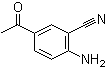 结构式 CAS# 33720-71-7, 5-乙酰基-2-氨基苯甲腈