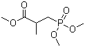 structure of CAS# 33771-60-7, 3-(Dimethoxyphosphinyl)-2-methylpropanoic acid methyl ester