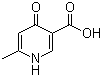 structure of CAS# 33821-58-8, 6-Methyl-4-oxo-1,4-dihydropyridine-3-carboxylic acid