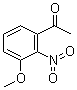 structure of CAS# 33852-43-6, 3'-Methoxy-2'-nitroacetophenone;1-(3-Methoxy-2-nitrophenyl)ethanone