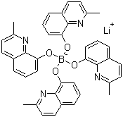 结构式 CAS# 338949-42-1, 四(2-甲基-8-羟基喹啉)硼锂
