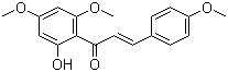 结构式 CAS# 3420-72-2, 黄卡瓦胡椒素 A; 2'-羟基-4,4',6'-三甲氧基查耳酮