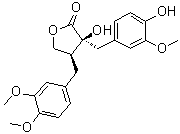 结构式 CAS# 34209-69-3, (-)-Trachelogenin