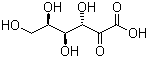 结构式 CAS# 342385-52-8, 2-酮基-L-古龙酸