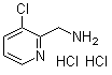 structure of CAS# 342816-31-3, 3-Chloro-2-pyridinemethanamine hydrochloride;(3-Chloro-pyridin-2-yl)methylamine dihydrochloride