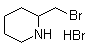 结构式 CAS# 3433-38-3, 2-(溴甲基)哌啶氢溴酸盐