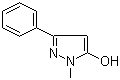 structure of CAS# 34347-81-4, 1-Methyl-3-phenyl-1H-pyrazol-5-ol;2,4-Dihydro-2-methyl-5-phenyl-3H-pyrazol-3-one