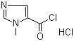 结构式 CAS# 343569-06-2, 1-甲基咪唑-5-甲酰氯盐酸盐