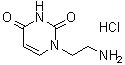 结构式 CAS# 34386-73-7, 1-(2-氨基乙基)-2,4(1H,3H)-嘧啶二酮单盐酸盐