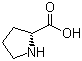 structure of CAS# 344-25-2, Proline;D-(+)-Proline; D-Pyrrolidine-2-carboxylic acid