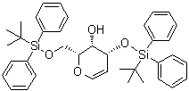 结构式 CAS# 344303-60-2, 2,6-脱水-5-脱氧-1,4-二-O-[(叔丁基)二苯基硅烷基]-D-己-5-烯阿拉伯糖