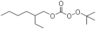 结构式 CAS# 34443-12-4, 叔丁基过氧化碳酸-2-乙基己酯