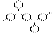 结构式 CAS# 344782-48-5, N,N'-二苯基-N,N'-二(4-溴苯基)联苯-4,4'-二胺