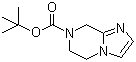 structure of CAS# 345311-03-7, tert-Butyl 5,6-dihydroimidazo[1,2-a]pyrazine-7(8H)-carboxylate;5,6-Dihydro-8H-imidazo[1,2-a]pyrazine-7-carboxylic acid tert-butyl ester