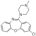 结构式 CAS# 3454-96-4, 3-氯-11-(4-甲基-1-哌嗪基)二苯并[b,f][1,4]氧氮杂卓