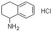 结构式 CAS# 3459-02-7, 1,2,3,4-四氢-1-萘胺盐酸盐