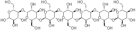 structure of CAS# 34620-78-5, Amyloheptaose;Maltoheptaose