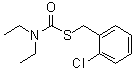 structure of CAS# 34622-58-7, Orthobencarb;B 3356; Orbencarb; Orthobencarb; S-(o-Chlorobenzyl) N,N-diethylthiocarbamate; S-2-Chlorobenzyl N,N-diethylthiocarbamate